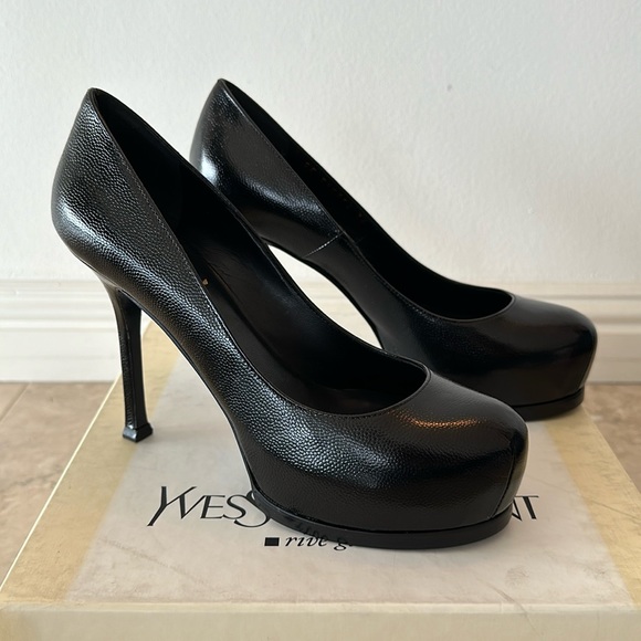 YSL Black Tribute Round Toe Pumps in size 36 - Picture 1 of 7